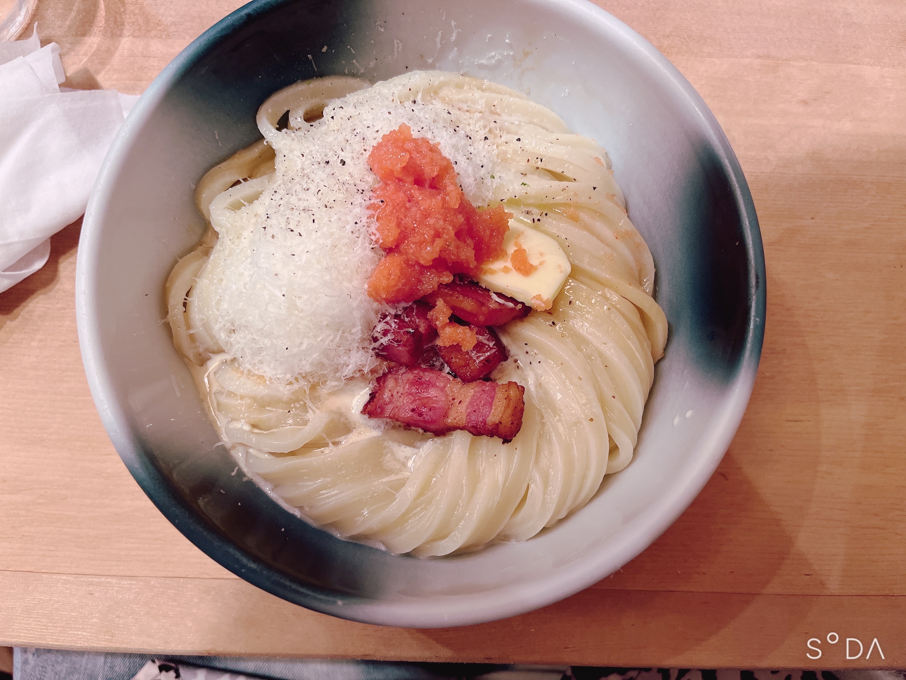 カルボナーラうどん