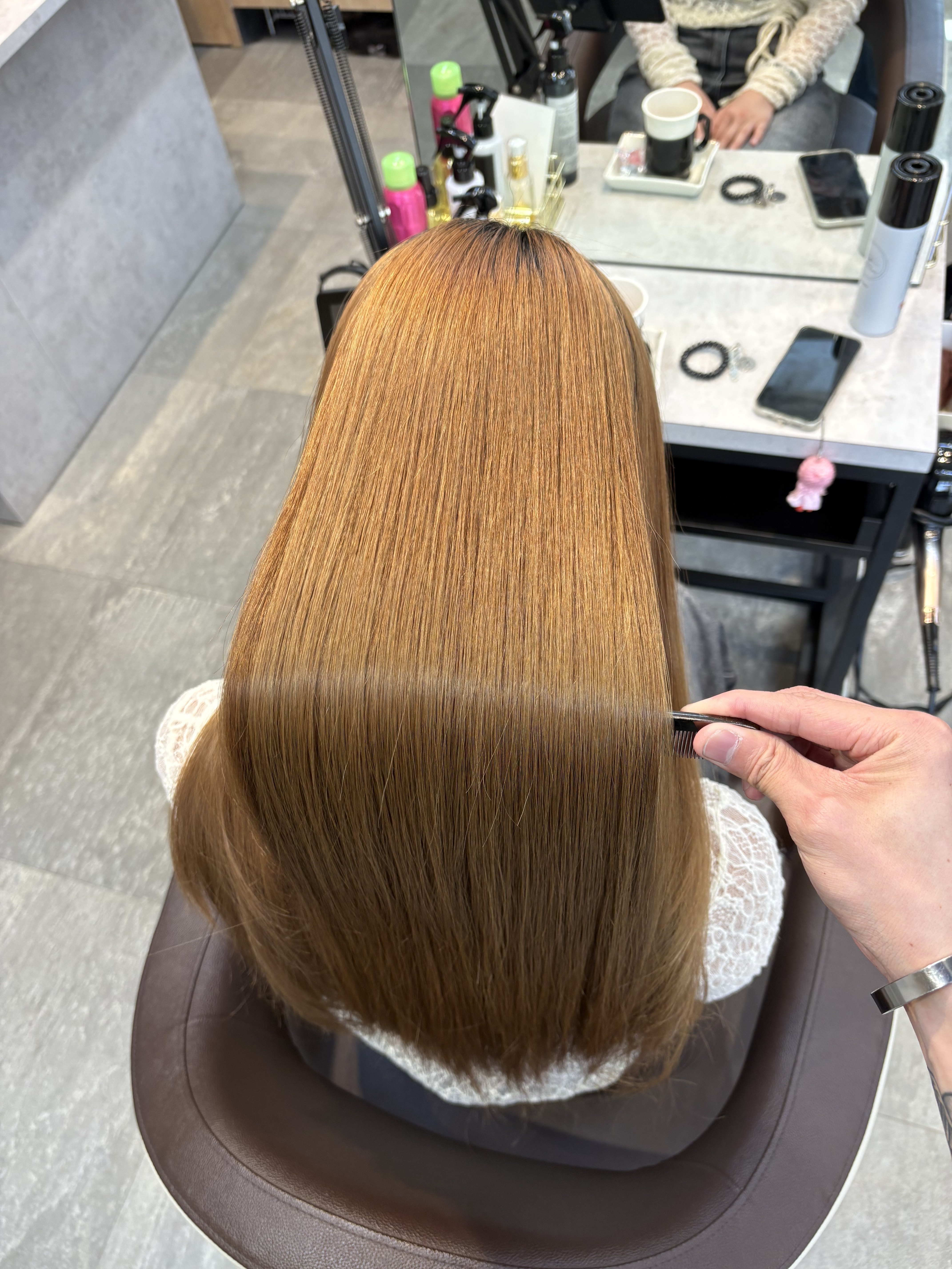 ブリーチ毛にもできる縮毛矯正♪