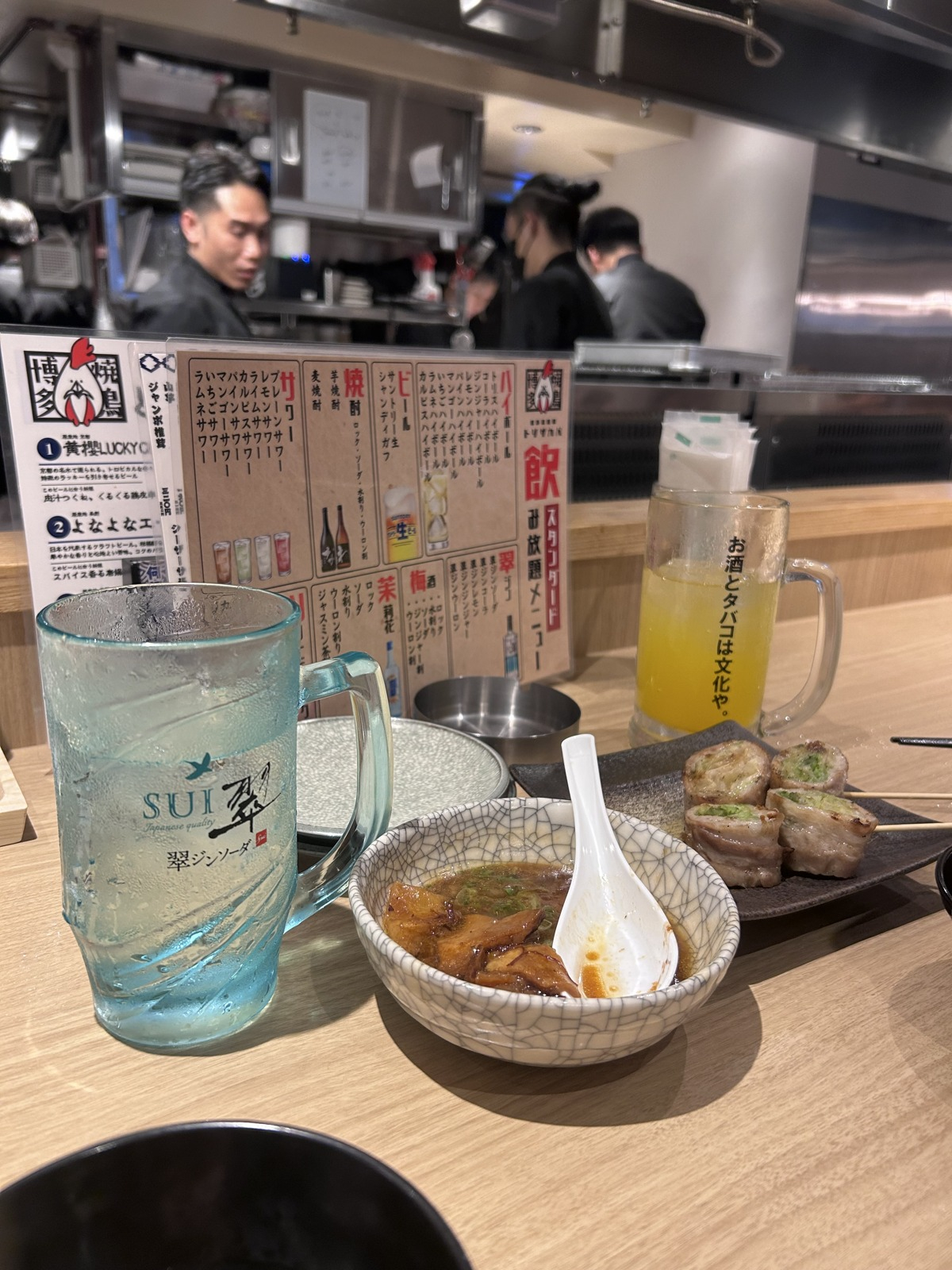 居酒屋で乾杯してきました