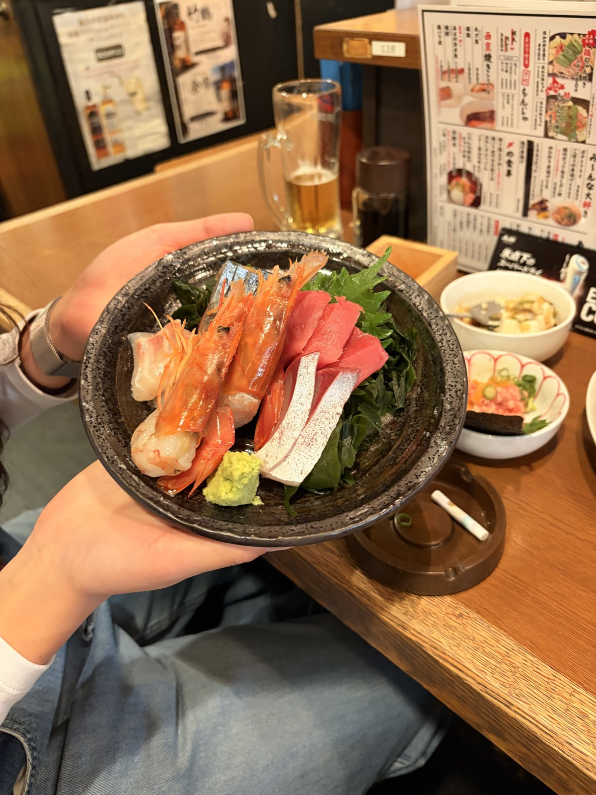 上野で海鮮丼を堪能しました